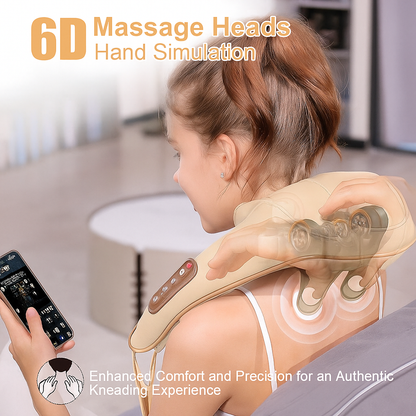 Aparat Masaj Cervical Electric cu Tehnologie Shiatsu 6D