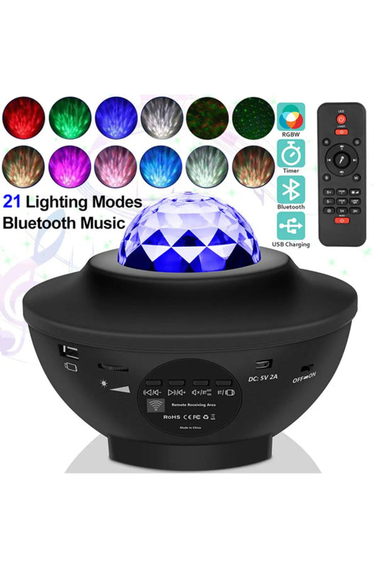 Proiector Lumina de Noapte cu Stele Teknova, boxa si Telecomanda – Ideal pentru Copii, Relaxare