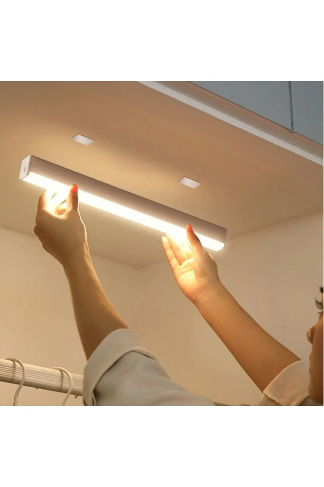 Lampa LED inteligenta cu senzor de miscare, fara fir, incarcare prin USB, suport magnetic