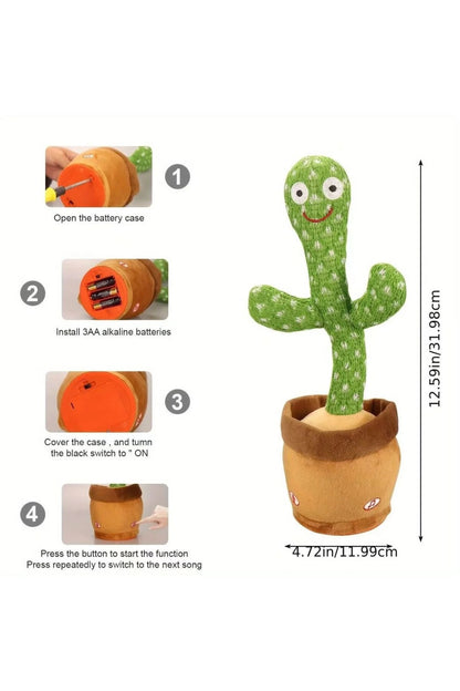 Jucarie Cactus Dansator, 37cm, amuzament copii 