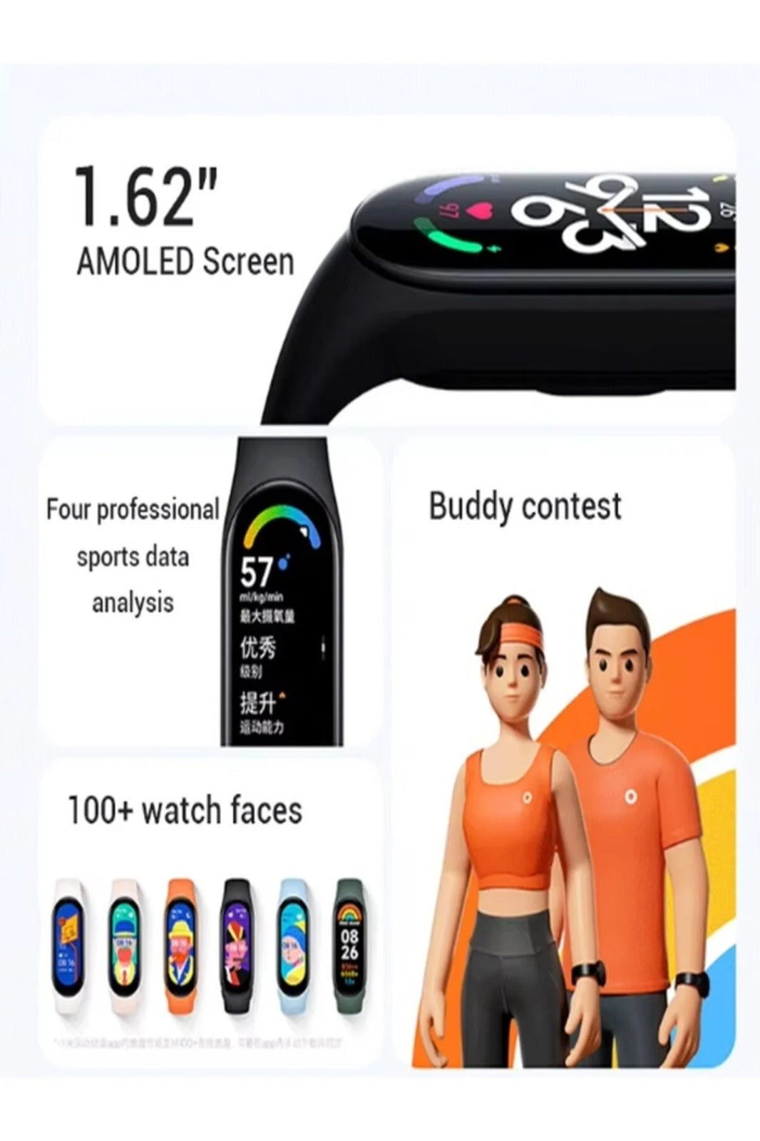 Bratara Fitness M7 de tip Smart Watch, ideala pentru sport si sanatate