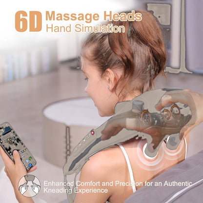 Aparat Masaj Cervical Electric cu Tehnologie Shiatsu 6D