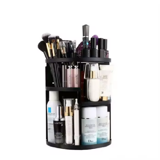 Organizator machiaj 360° rotativ, 7 niveluri reglabile – acrilic, capacitate mare,ușor de curățat,XL