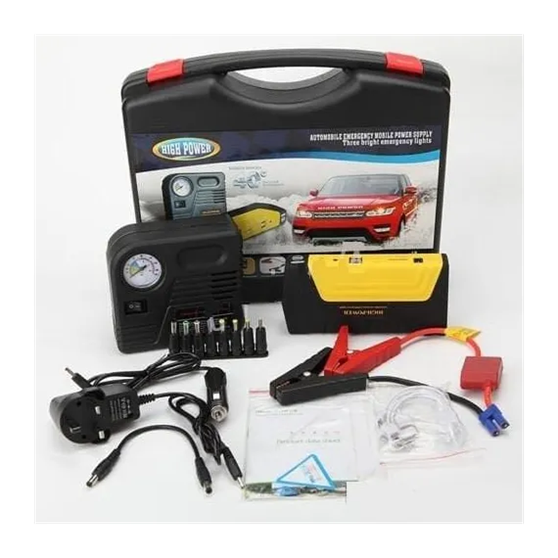 Kit Pornire Auto 68800mAh, Jump Starter cu Compresor, Lanternă LED și Încărcare USB