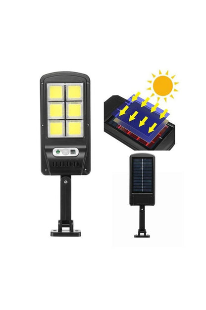 Lampa solara LED Teknova, 30W, 160 leduri, Detectie miscare, cu Telecomanda, Unghi larg