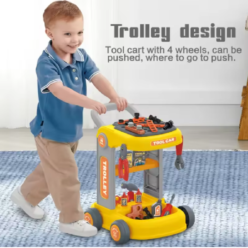 Set scule copii 46 piese cu troller – Micul Meșter | Motricitate, coordonare, creativitate