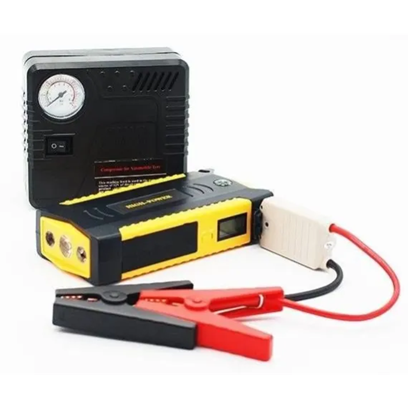 Kit Pornire Auto 68800mAh, Jump Starter cu Compresor, Lanternă LED și Încărcare USB
